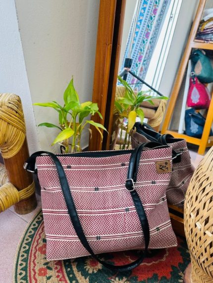 Natural Jute Bag with adjustable belt