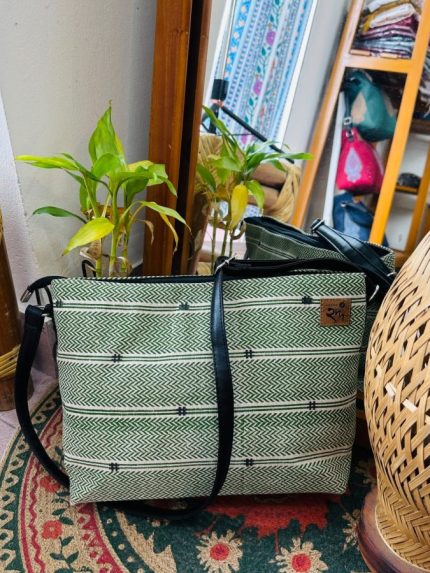 Natural Jute Bag with adjustable belt